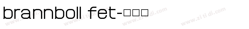brannboll fet字体转换